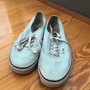 Teal Blue Era Vans